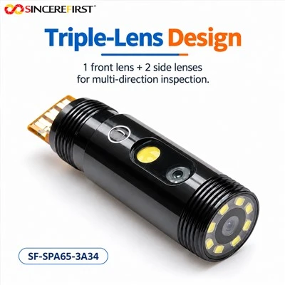 IP67 720P CMOS Triple-Lens Endoscope Camera Module For Internal Inspection